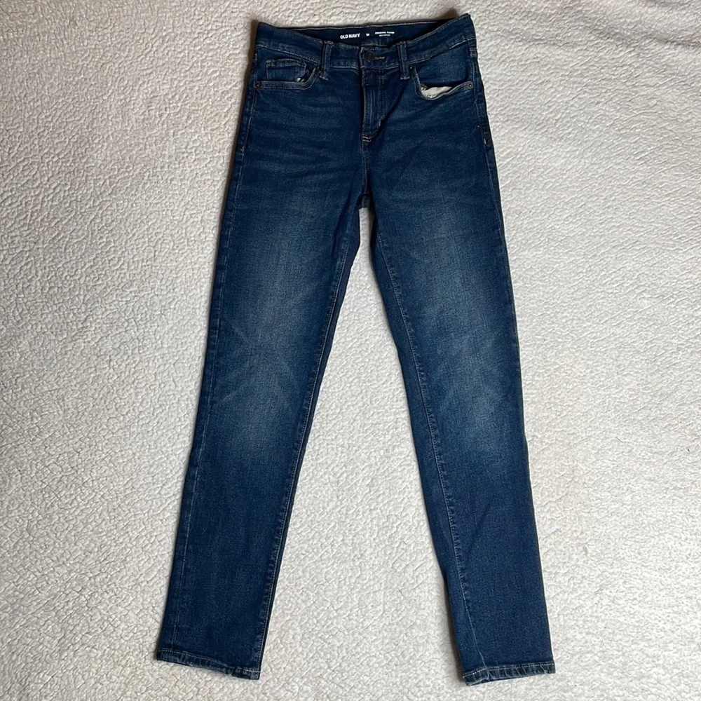 Old Navy Denim Jeans Dark Wash Original Taper Built in Flex Size 14